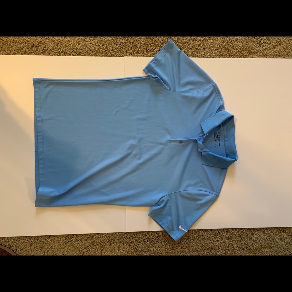Nike golf shirt/polo. Size small. Baby blue color